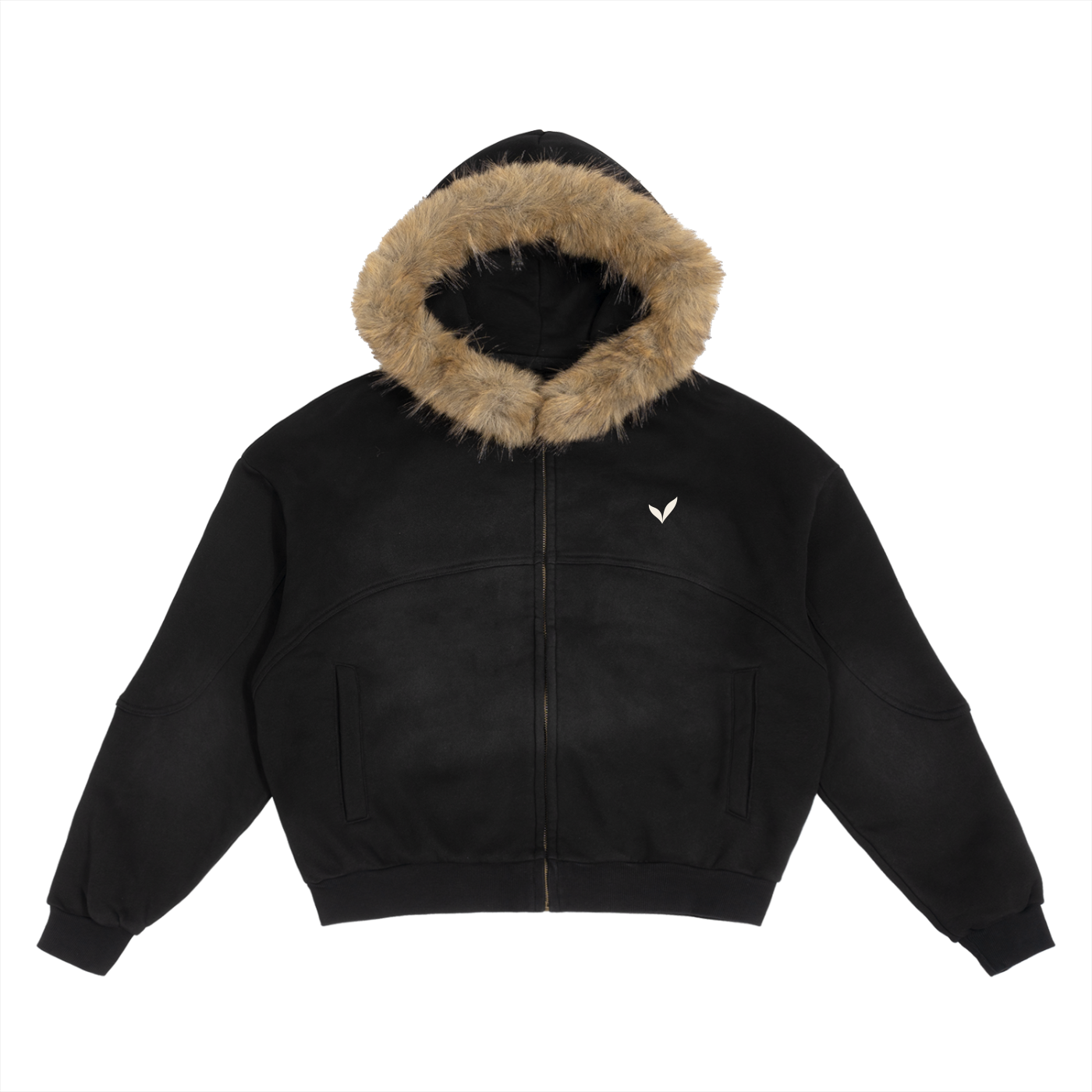 Vireya Sunfade Fur Trim Hoodie