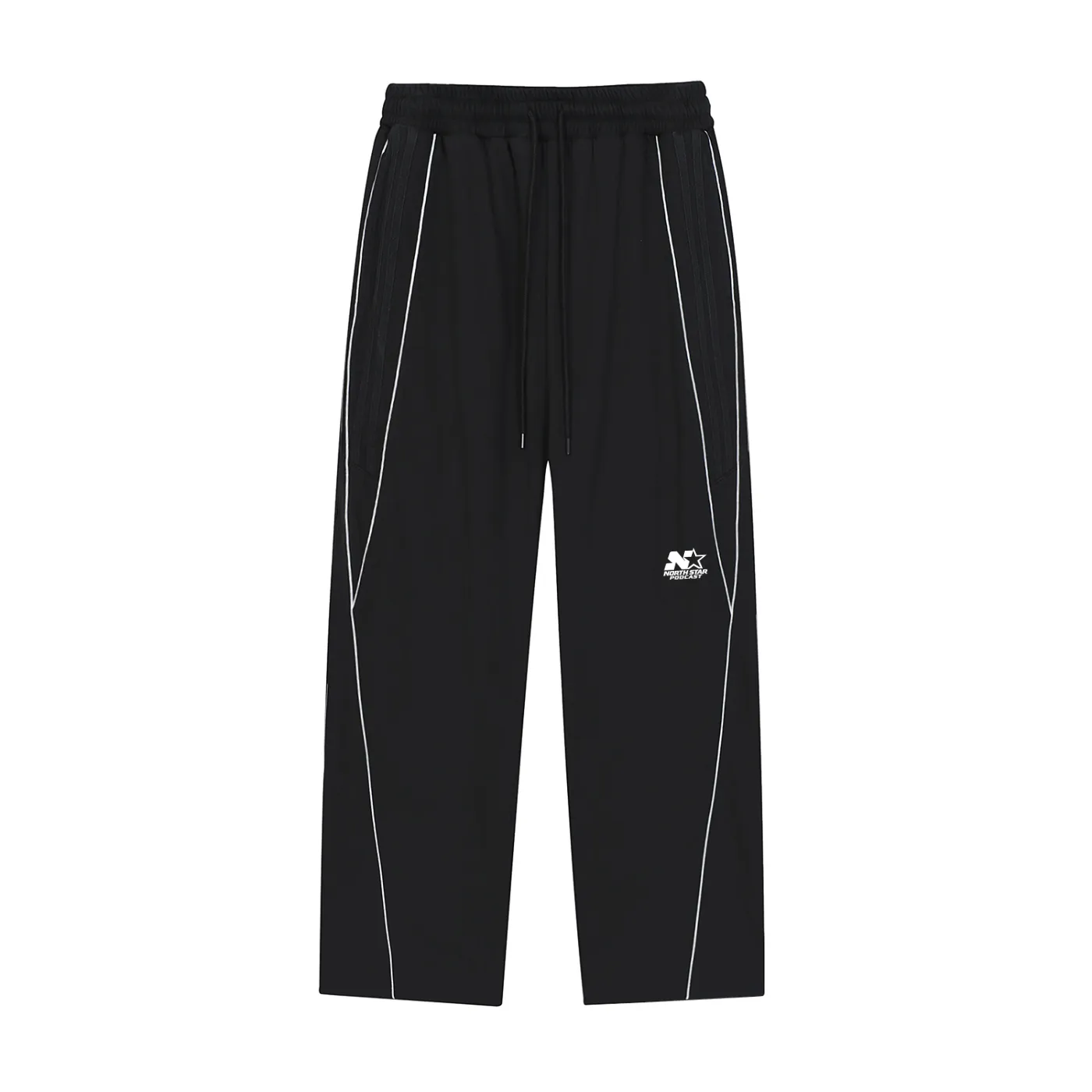 GEECHIE Reflection Striped Straight-Leg Sweatpants — Standard color mockup 1