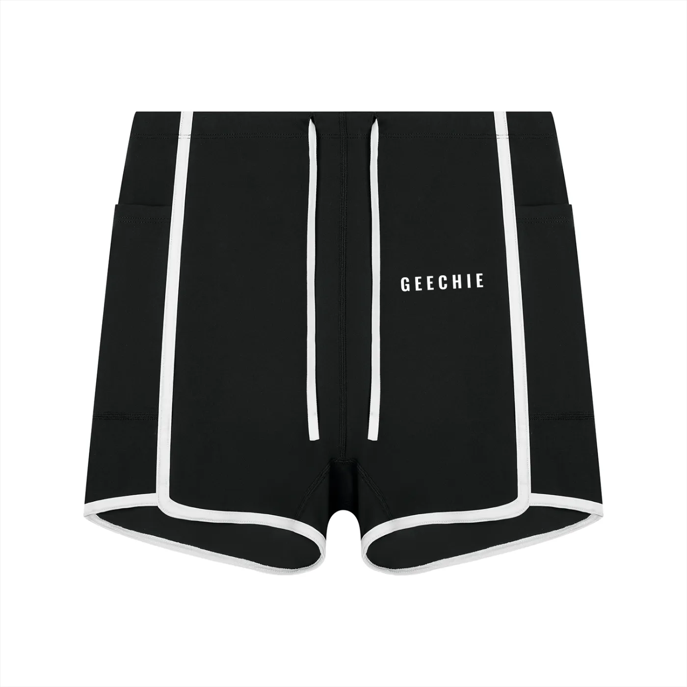 GEECHIE Women's High Rise Color Block Yoga Shorts
