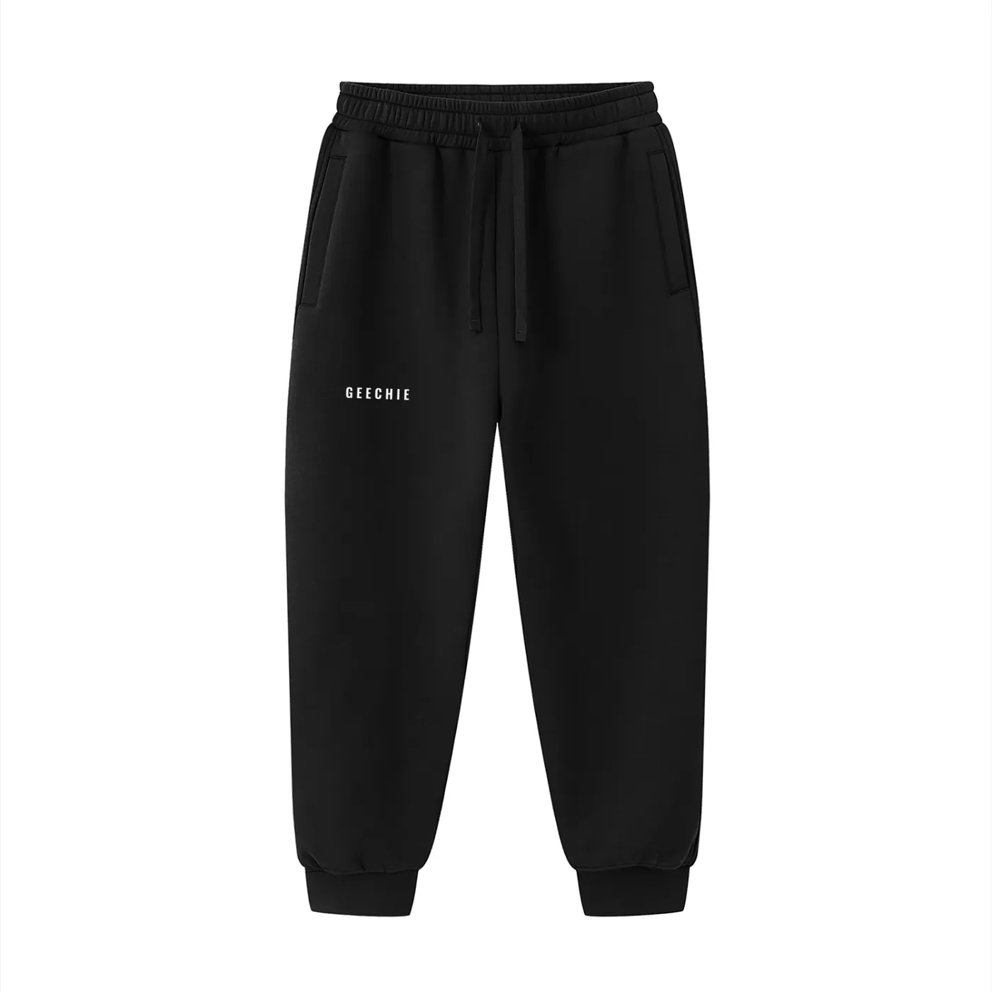 GEECHIE Essential Drawstring Jogged Sweatpants — Standard color mockup 1