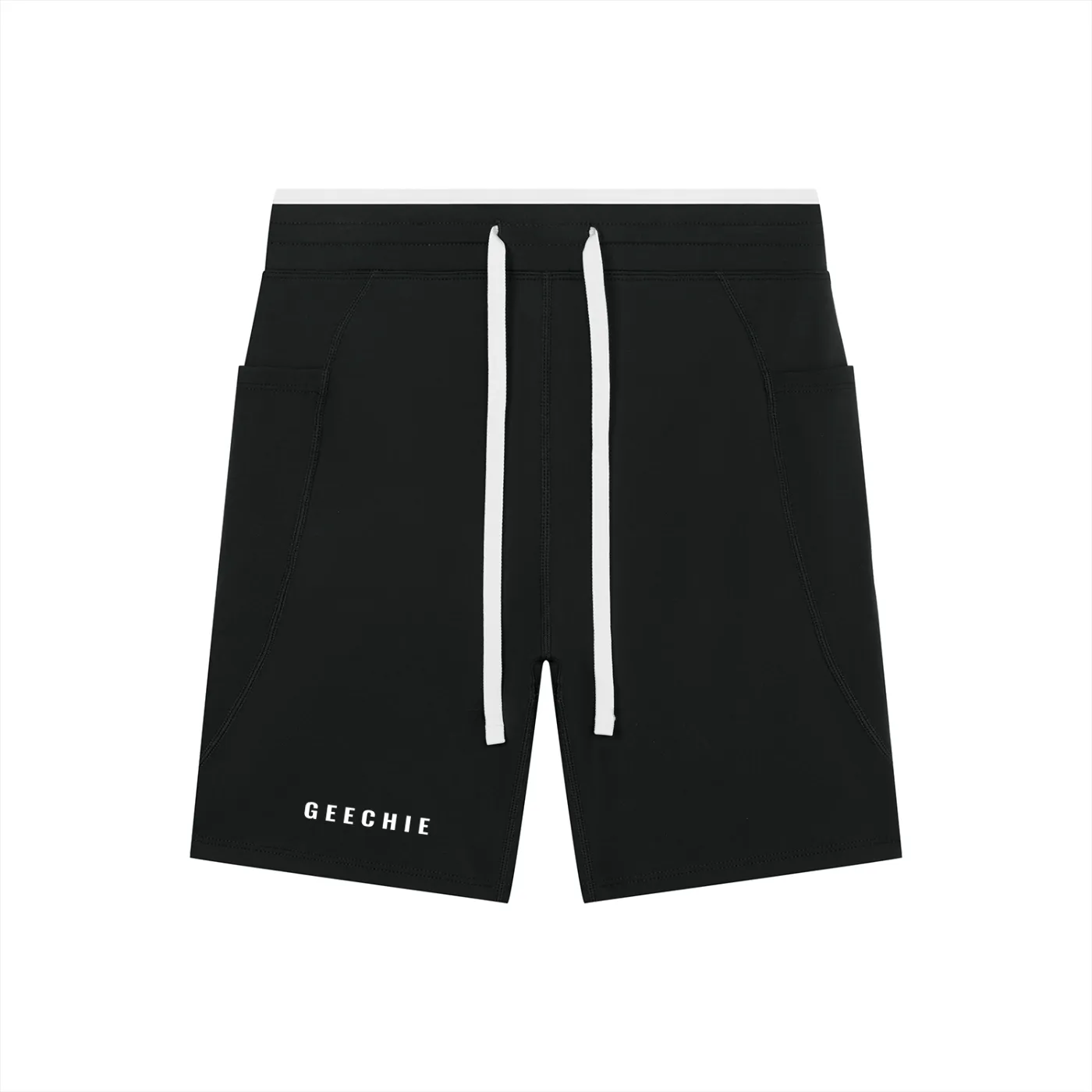 GEECHIE Women's High Rise Color Block Yoga Shorts