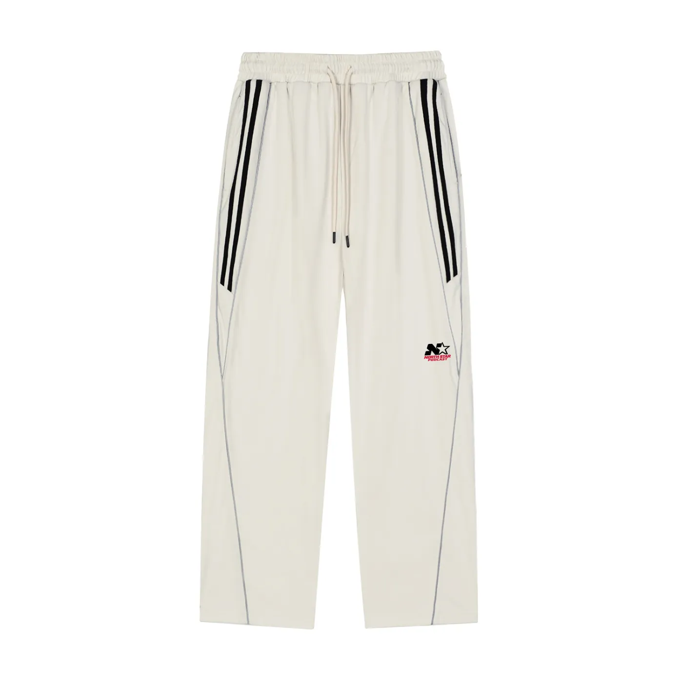 GEECHIE Reflection Striped Straight-Leg Sweatpants — Standard color mockup 1