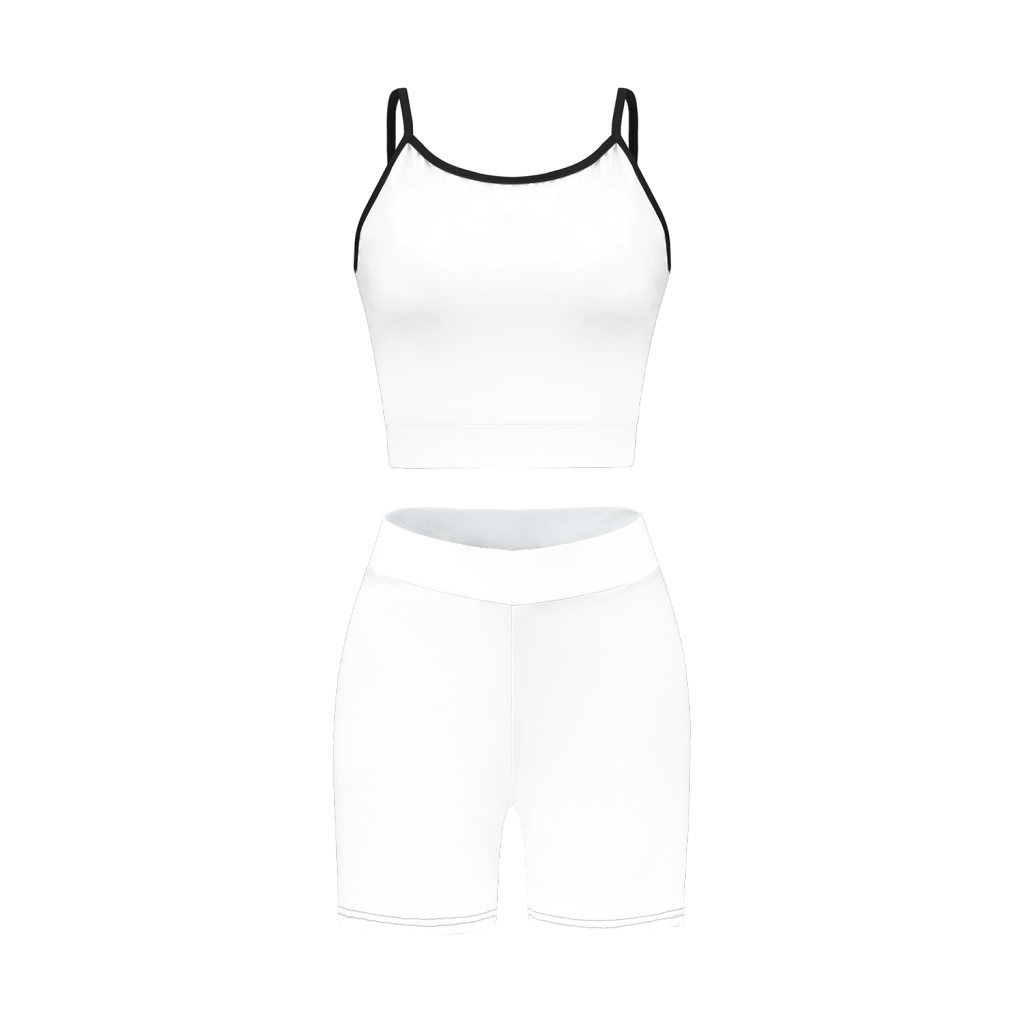 All-Over Print Women's Waistband Sports Set | HugePOD-2