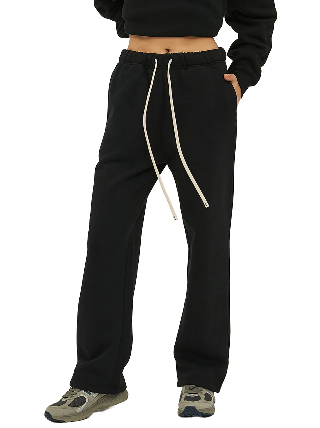 Unisex Fleece Straight Leg Pants  – Custom Basics | Tapstitch-4