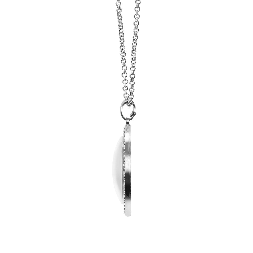 Round Charm Necklace | HugePOD - Print On Demand-4