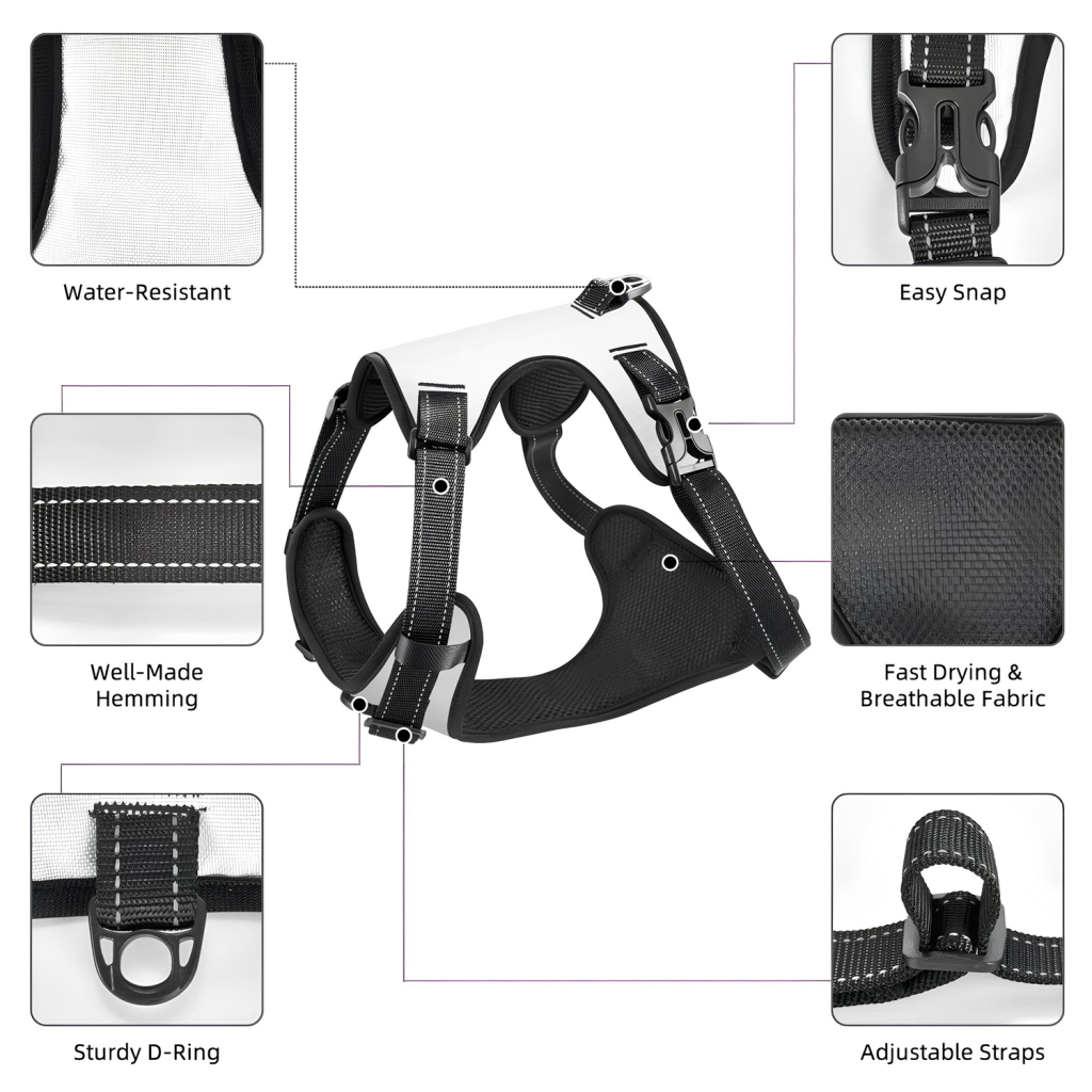 Custom Pet Dog Harness With Leash | HugePOD - Wholesale-6