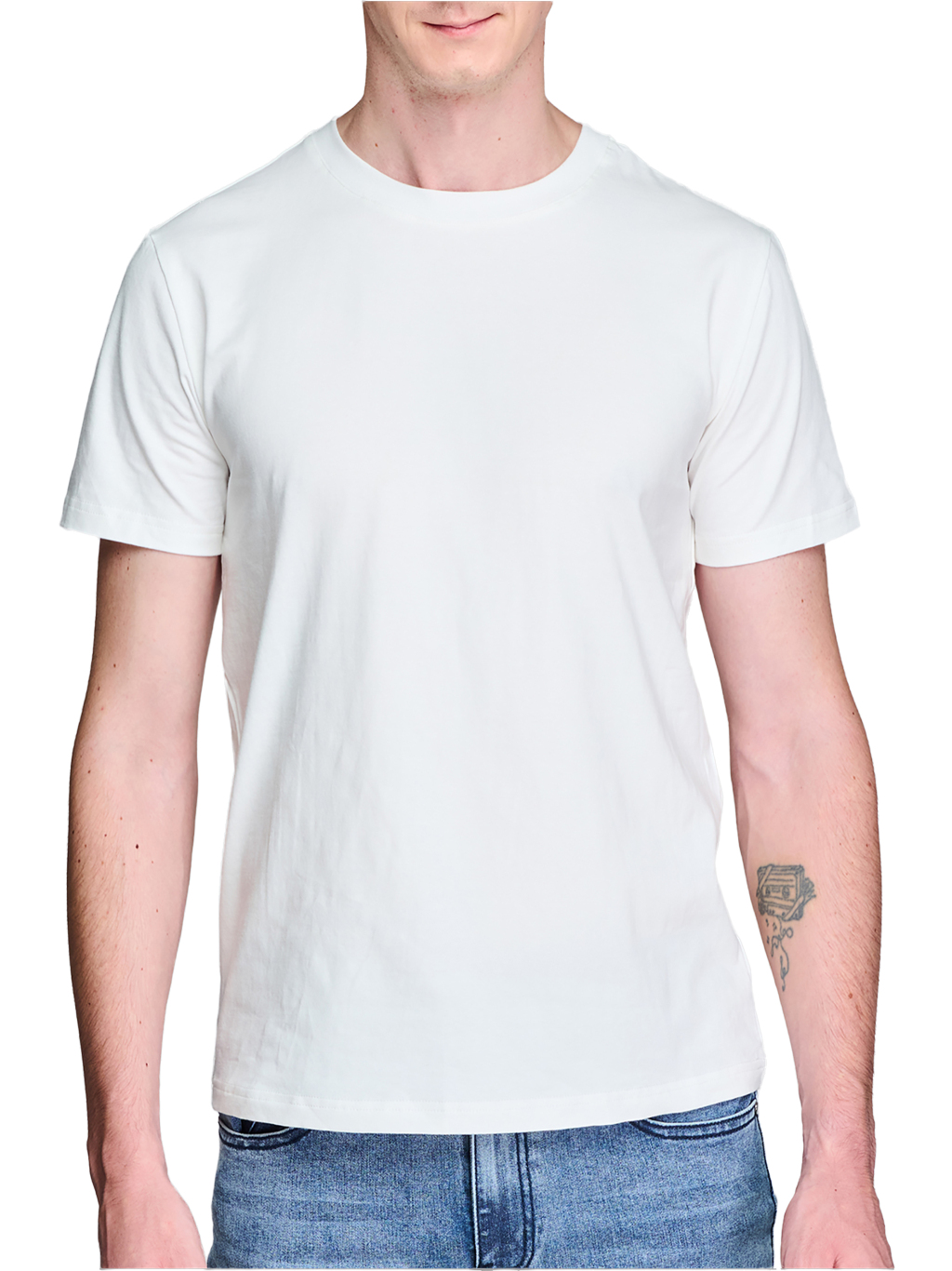 Unisex Classic Crew Neck Cotton T-Shirt for Retail Stores - Print On Demand | HugePOD-4