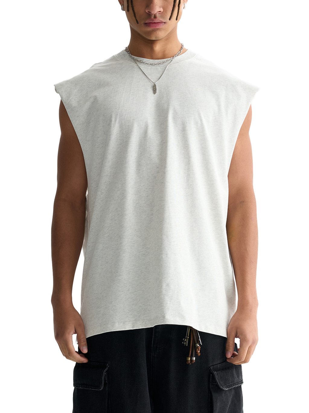 Raw-Edge Cotton Tank Top – Vintage Streetwear | Tapstitch-3