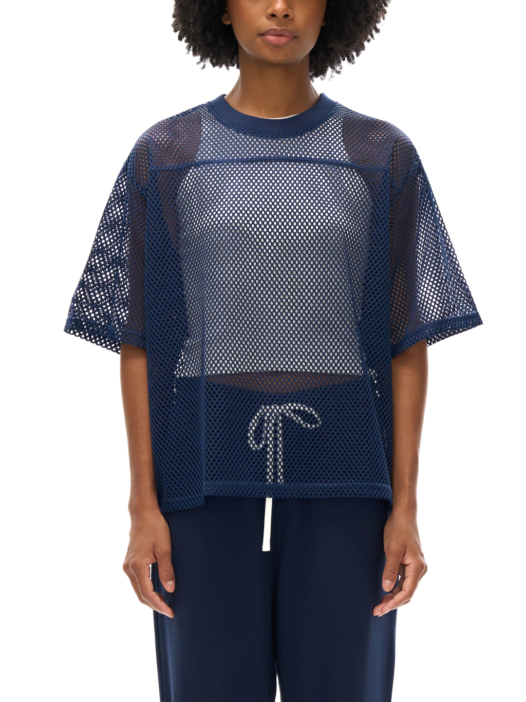 Sheer Mesh Boxy T-Shirt – Activewear | Tapstitch-8