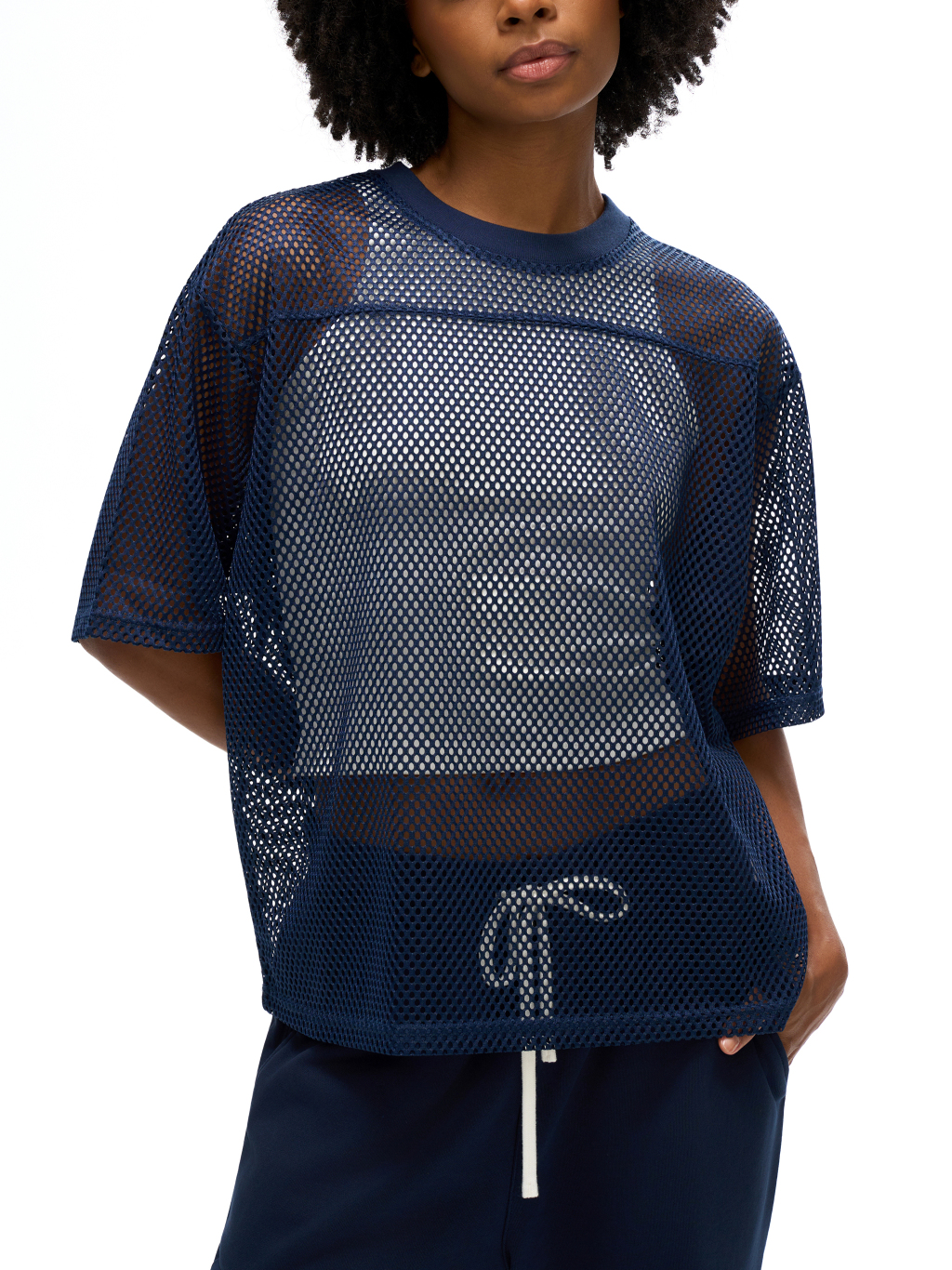 Sheer Mesh Boxy T-Shirt – Activewear | Tapstitch-12