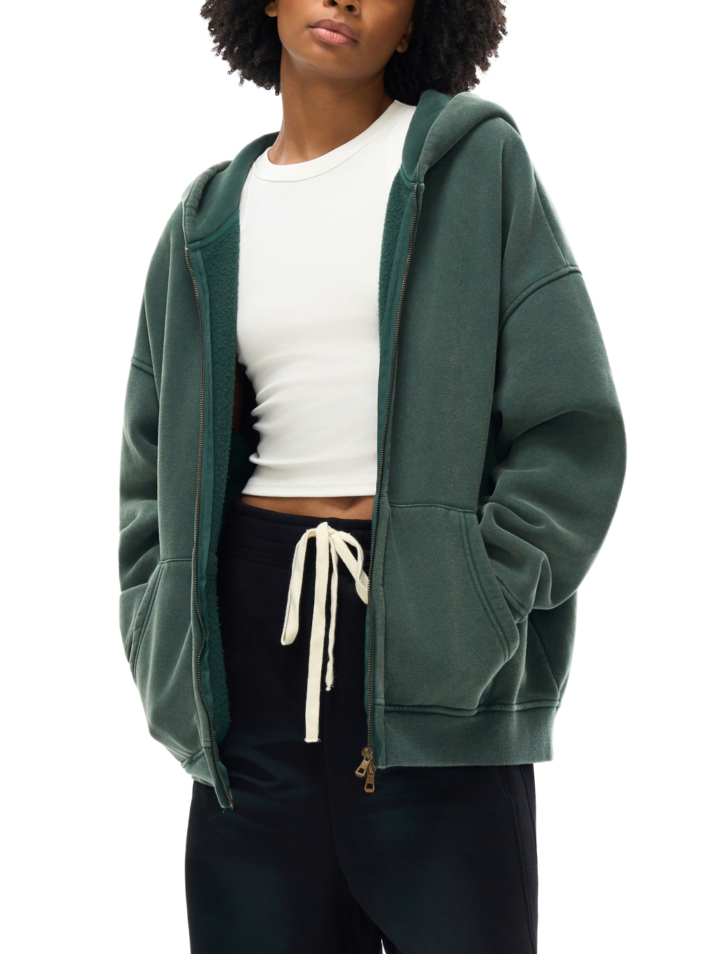 Snow Washed Zip Hoodie – Essential Streetwear | Tapstitch-12