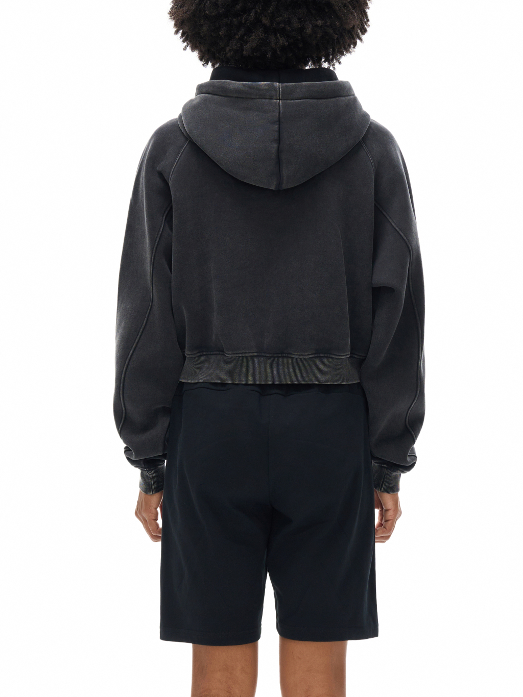 Snow Washed Cropped Hoodie – Essential Streetwear | Tapstitch-5