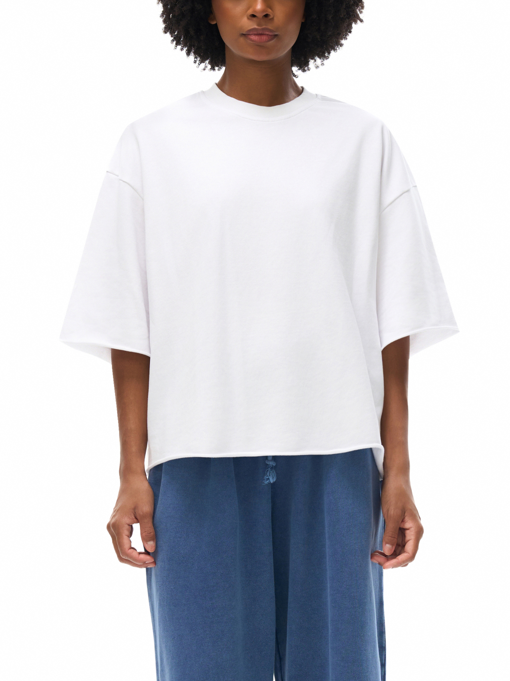 French Terry Raw Edge T-Shirt – Essential Streetwear | Tapstitch-8