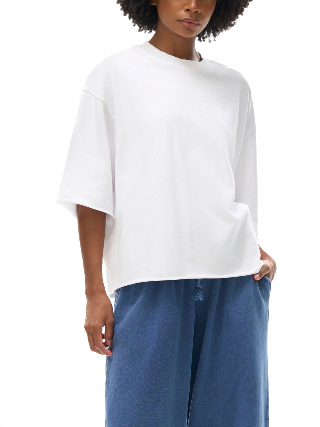 French Terry Raw Edge T-Shirt – Essential Streetwear | Tapstitch-11