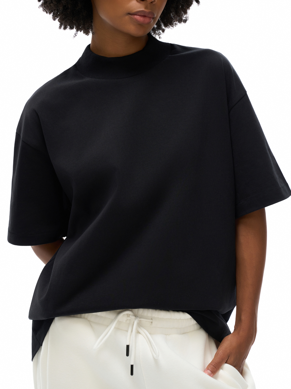 Drop Shoulder Cotton T-Shirt – Custom Basics | Tapstitch-12