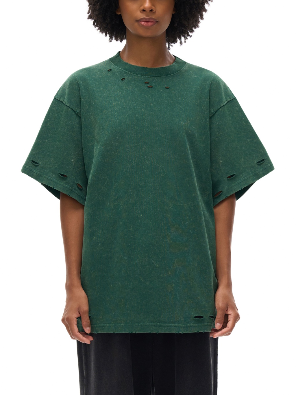 Snow Washed Hand-Frayed T-Shirt – Vintage Streetwear | Tapstitch-8
