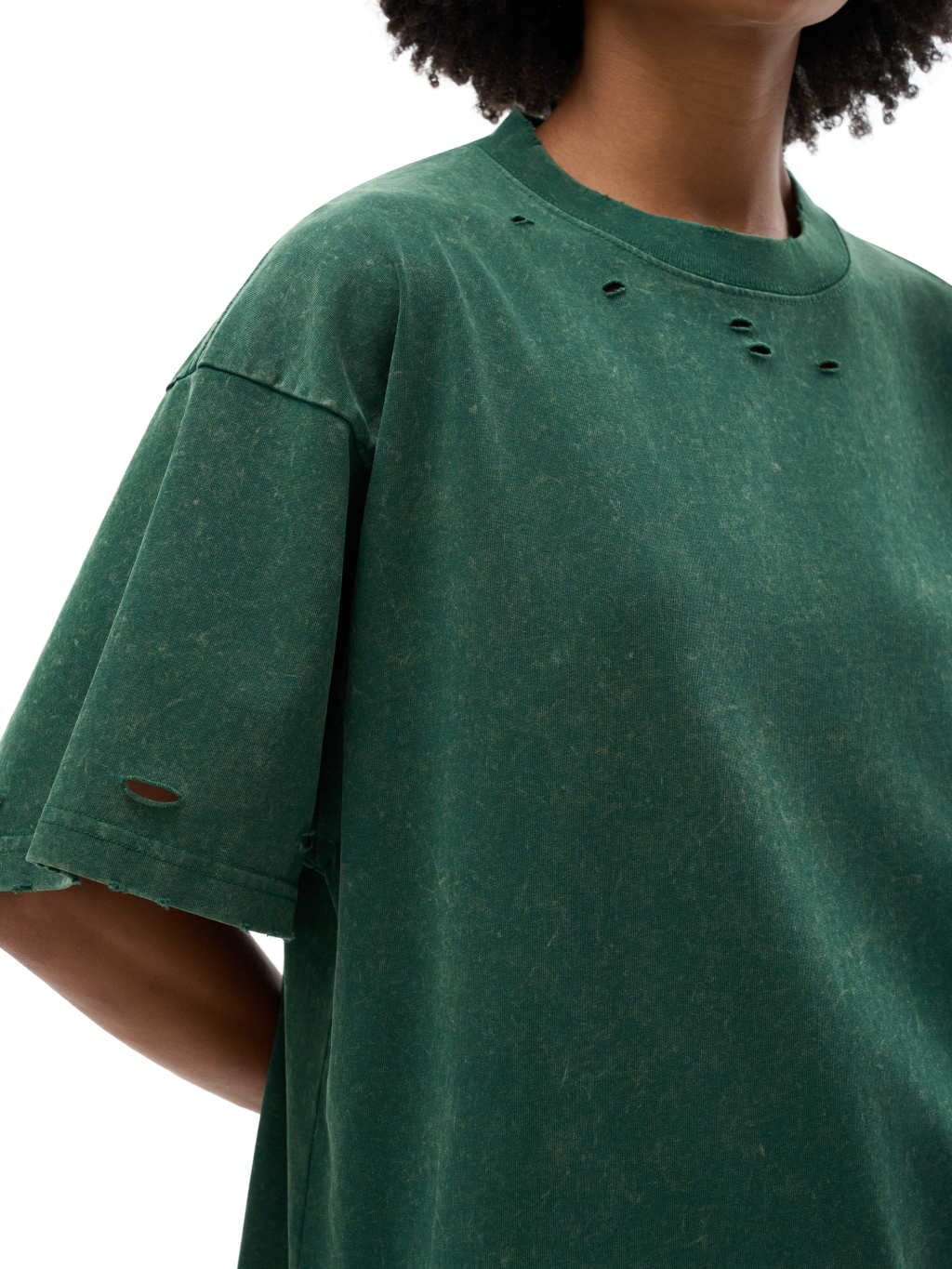 Snow Washed Hand-Frayed T-Shirt – Vintage Streetwear | Tapstitch-12