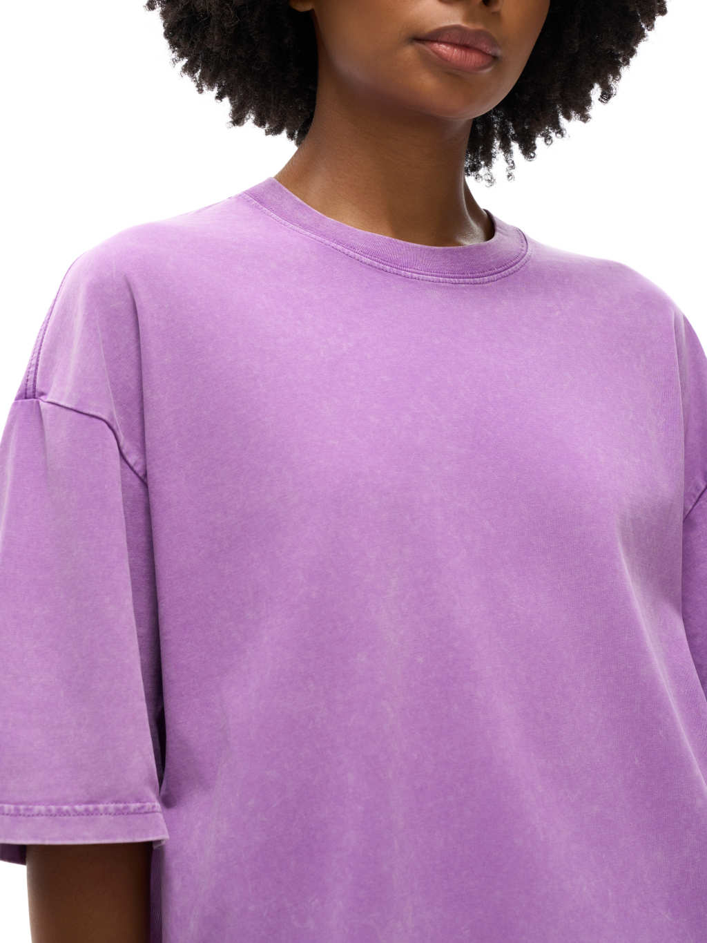 Streetwear American Vintage Waxed Dyed Washed Heavyweight 100% Cotton T-Shirt | HugePOD-12