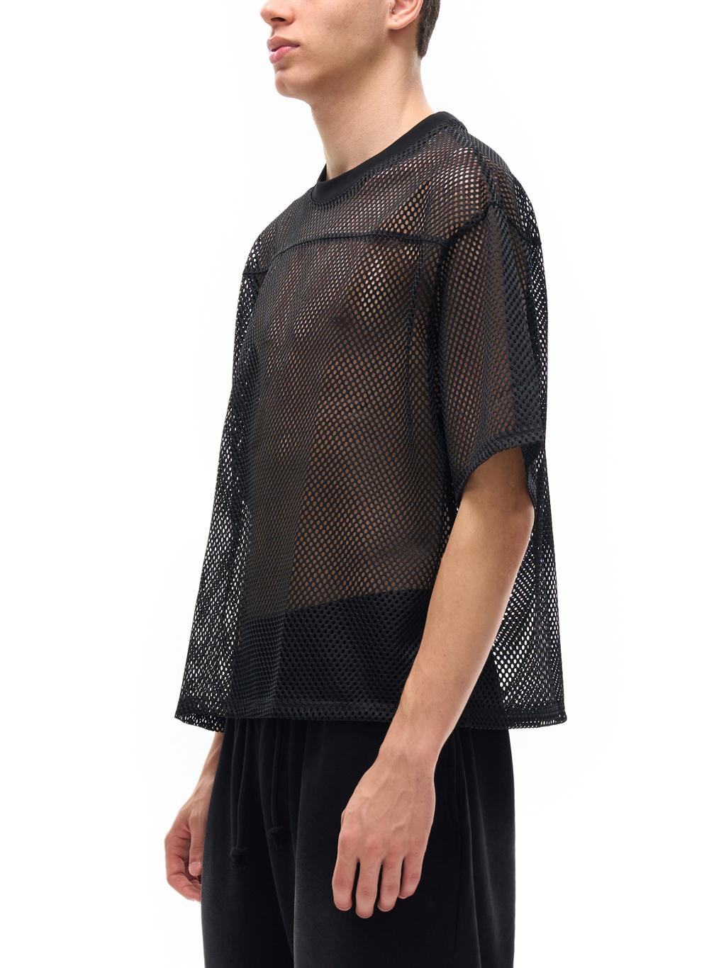 Sheer Mesh Boxy T-Shirt – Activewear | Tapstitch-4