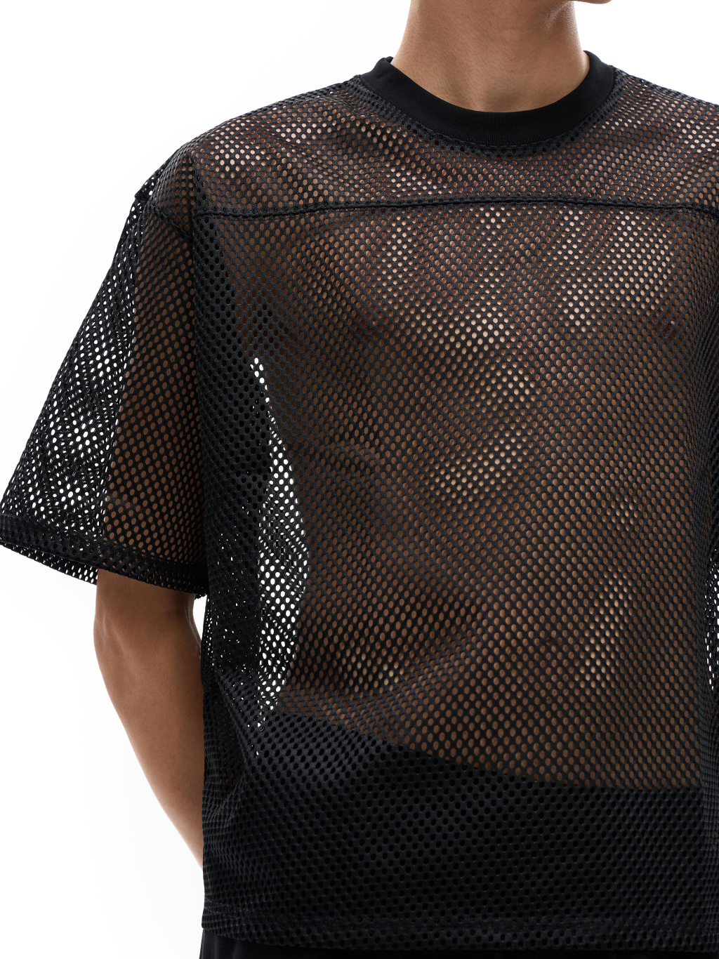 Sheer Mesh Boxy T-Shirt – Activewear | Tapstitch-7