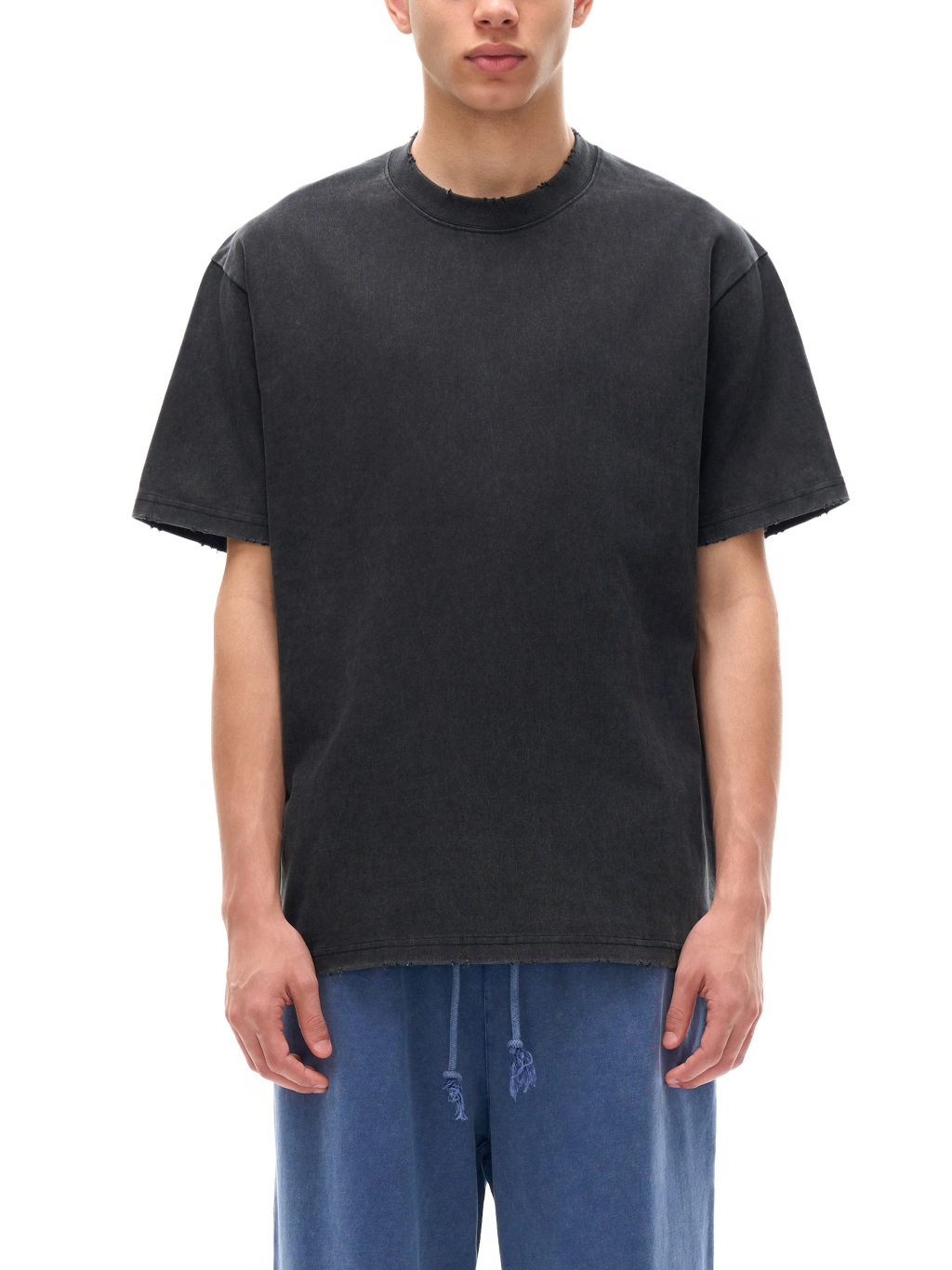 Vintage Washed Frayed Heavyweight T-Shirt – Vintage Streetwear | Tapstitch-3