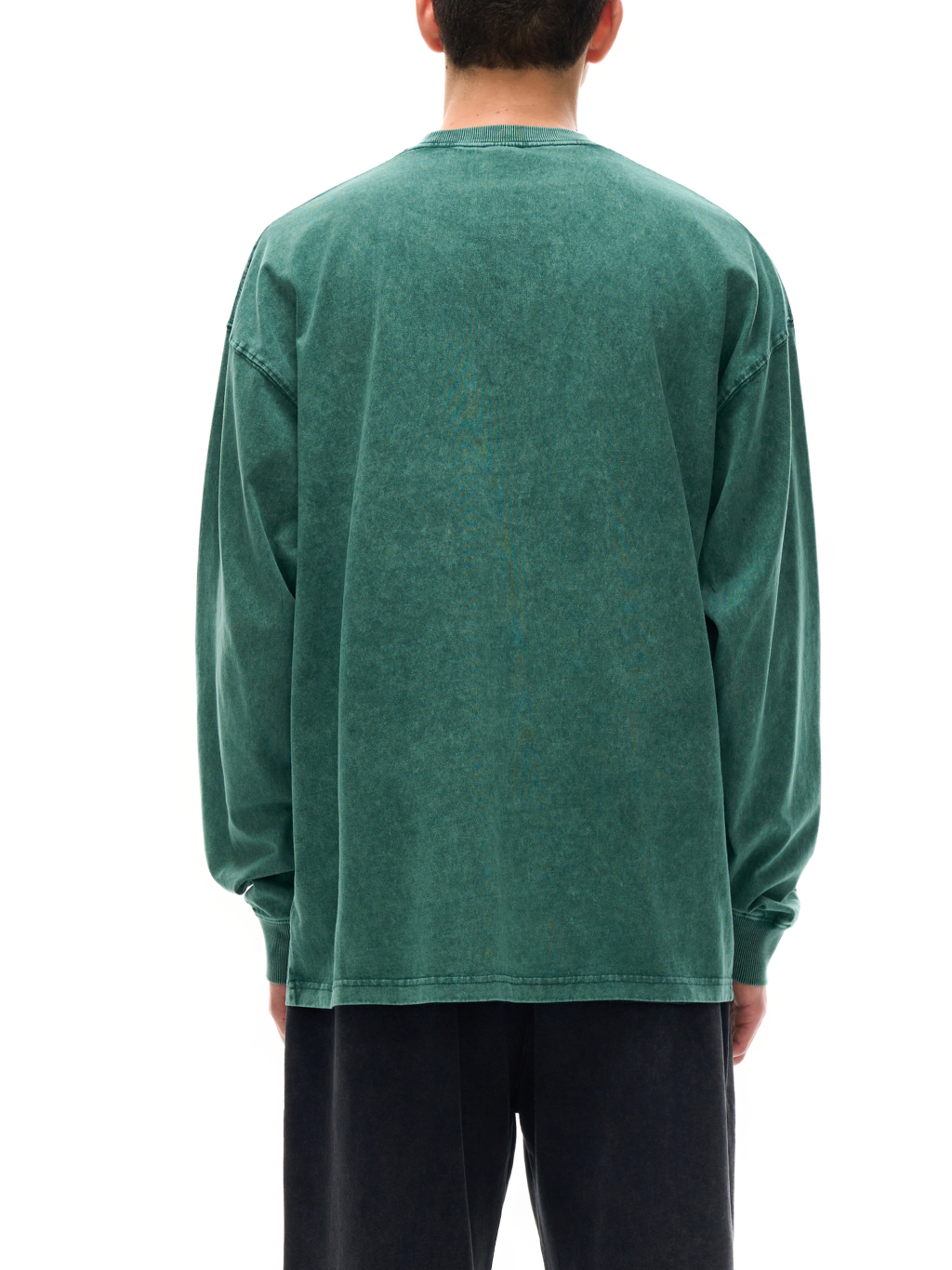 Streetwear Unisex Oversized Snow Wash Long Sleeve Tee - Print On Demand | HugePOD-5