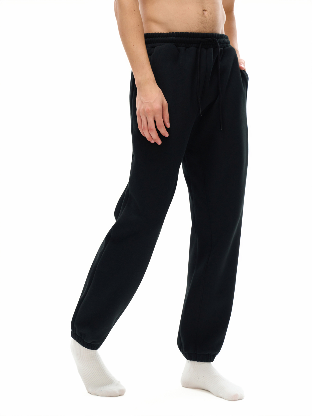 Streetwear Unisex Fleece Joggers - Print On Demand | HugePOD - Print On Demand-6