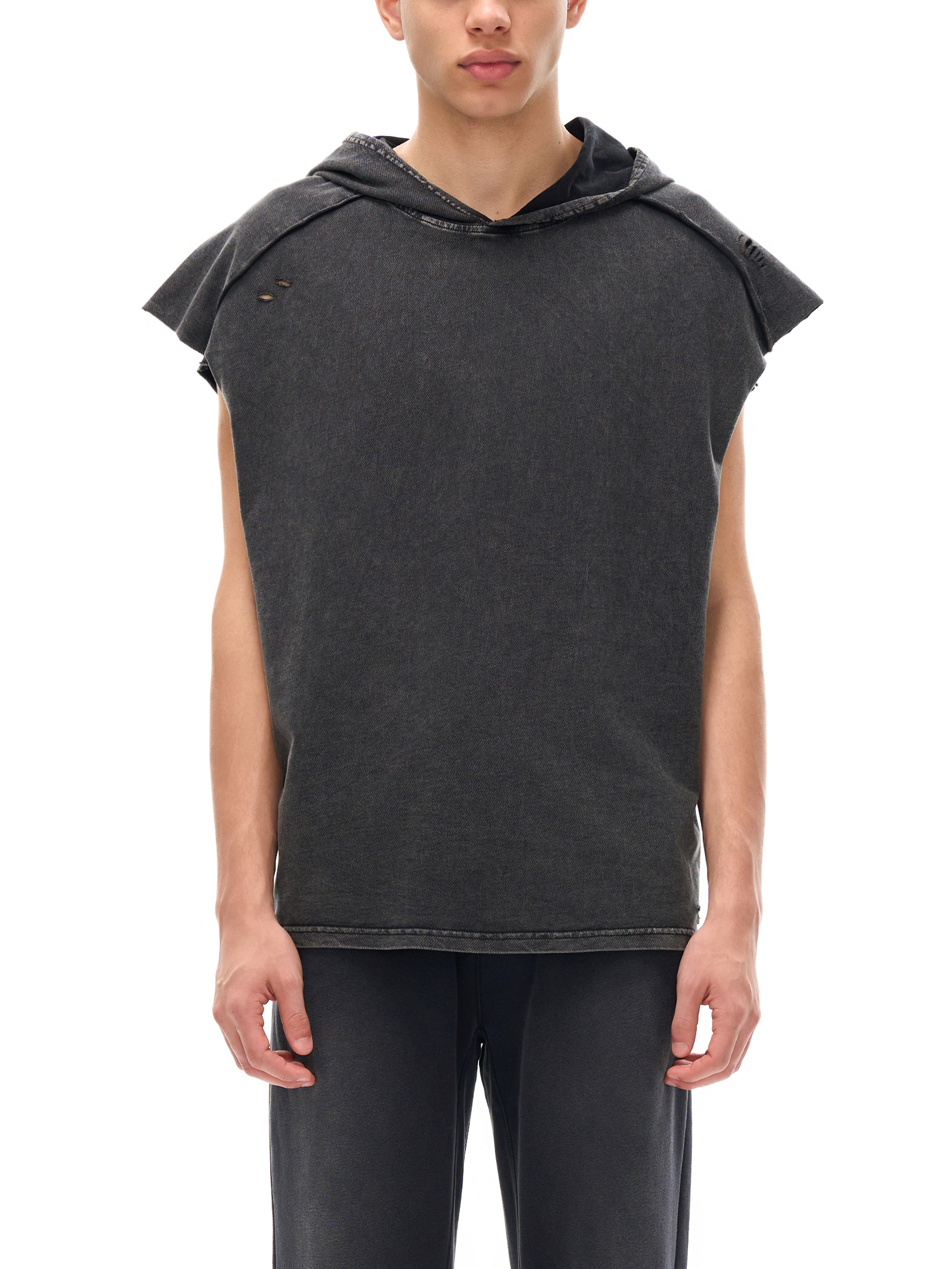 Snow Washed Boxy Hooded Tank Top – Vintage Streetwear | Tapstitch