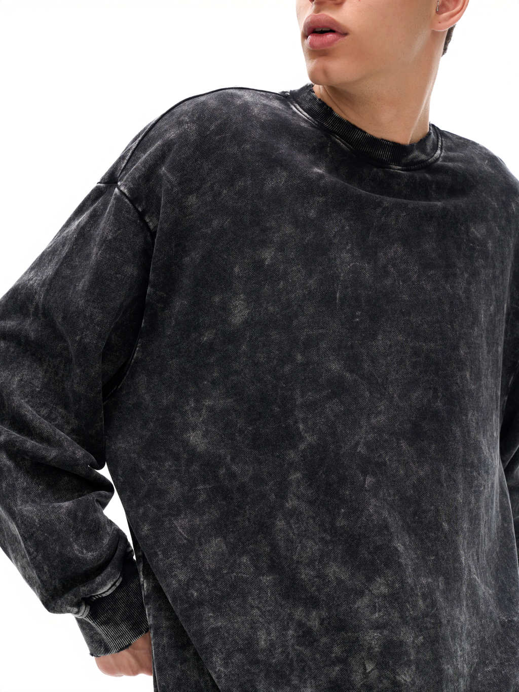 Snow Washed Hand-Frayed Heavyweight T-Shirt – Vintage Streetwear | Tapstitch-6