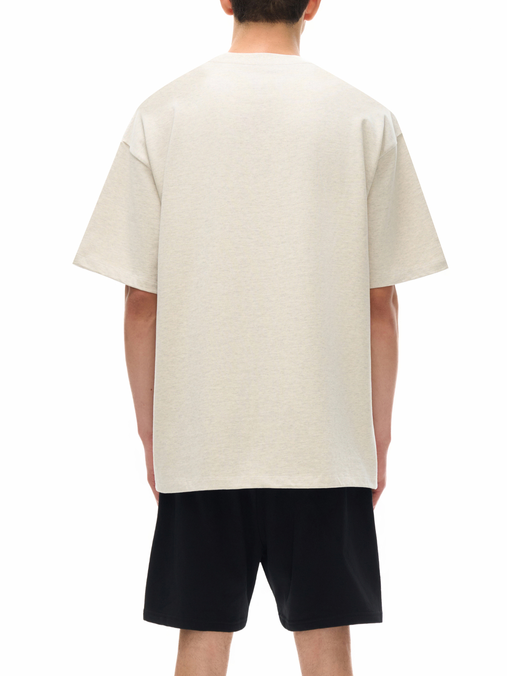 Streetwear Unisex 425g Heavyweight Solid Color Drop-shoulder Loose T Shirt | HugePOD-5