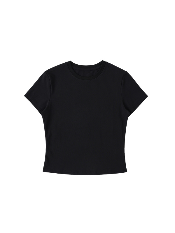 Essential Bodycon Crewneck T-Shirt #WT0010 | TAPSTITCH