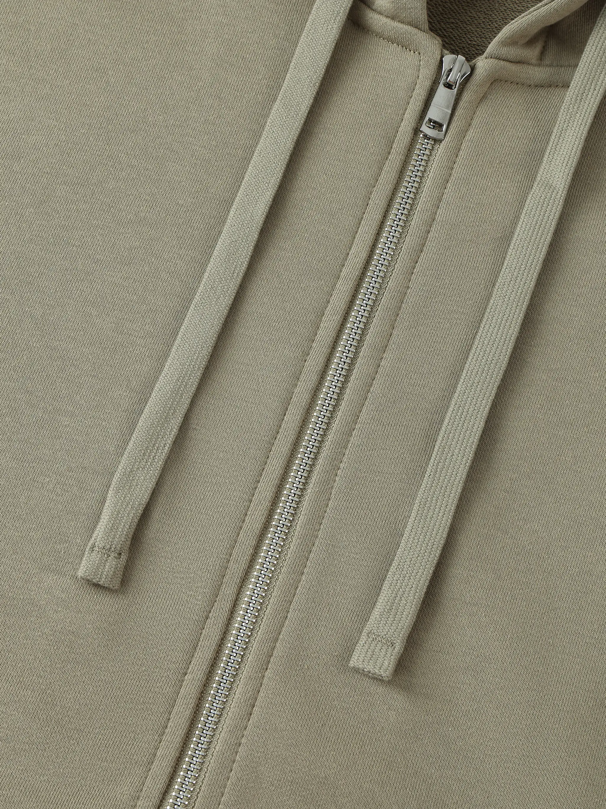 Drop-Shoulder Zip Up Hoodie