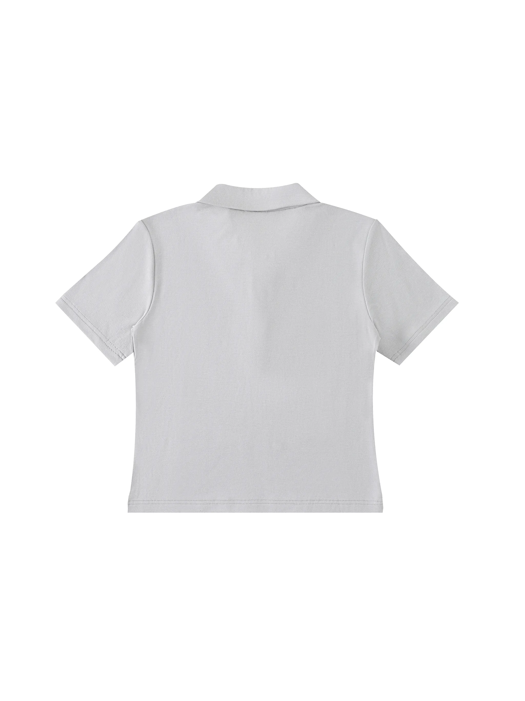Bodycon Short Sleeve Polo Shirt