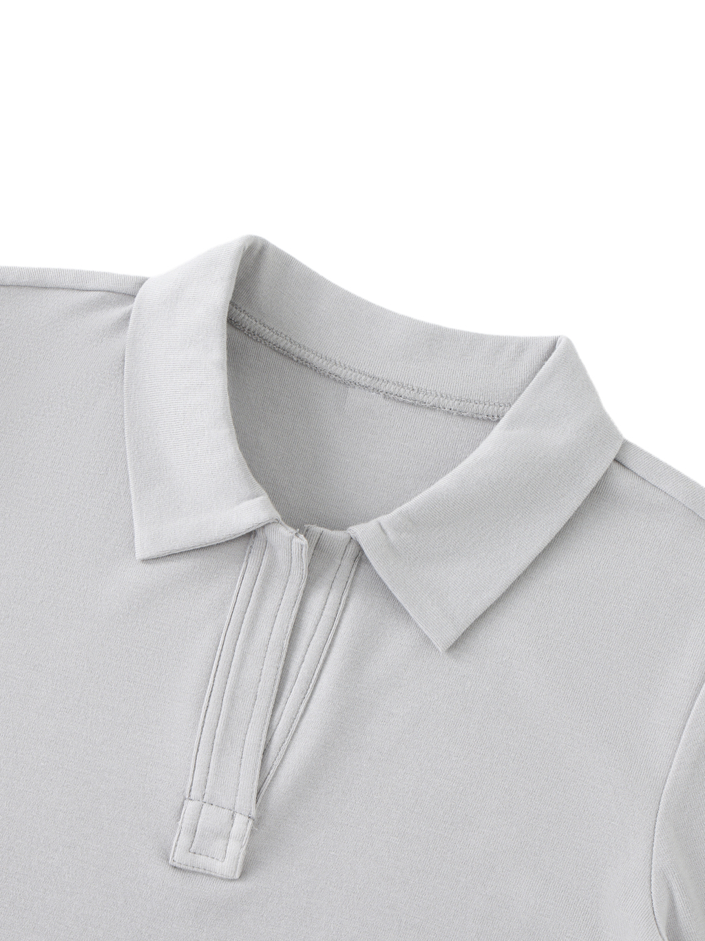 Bodycon Short Sleeve Polo Shirt #PL0008 | TAPSTITCH-3