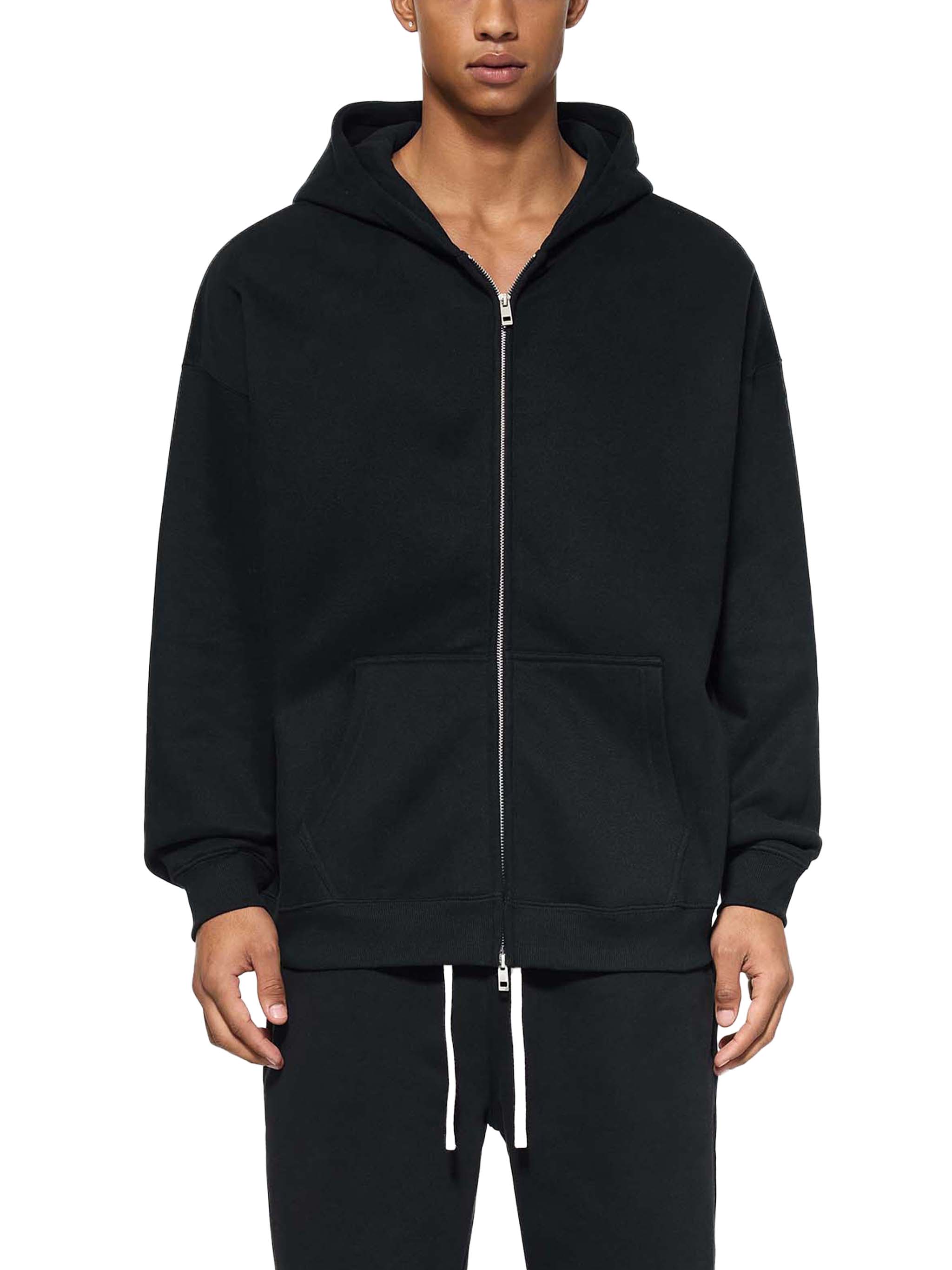 Essential Fleece Zip-Through Hoodie #RQ0009 | TAPSTITCH