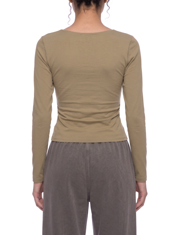 Women's Ruched Long Sleeve T-Shirt