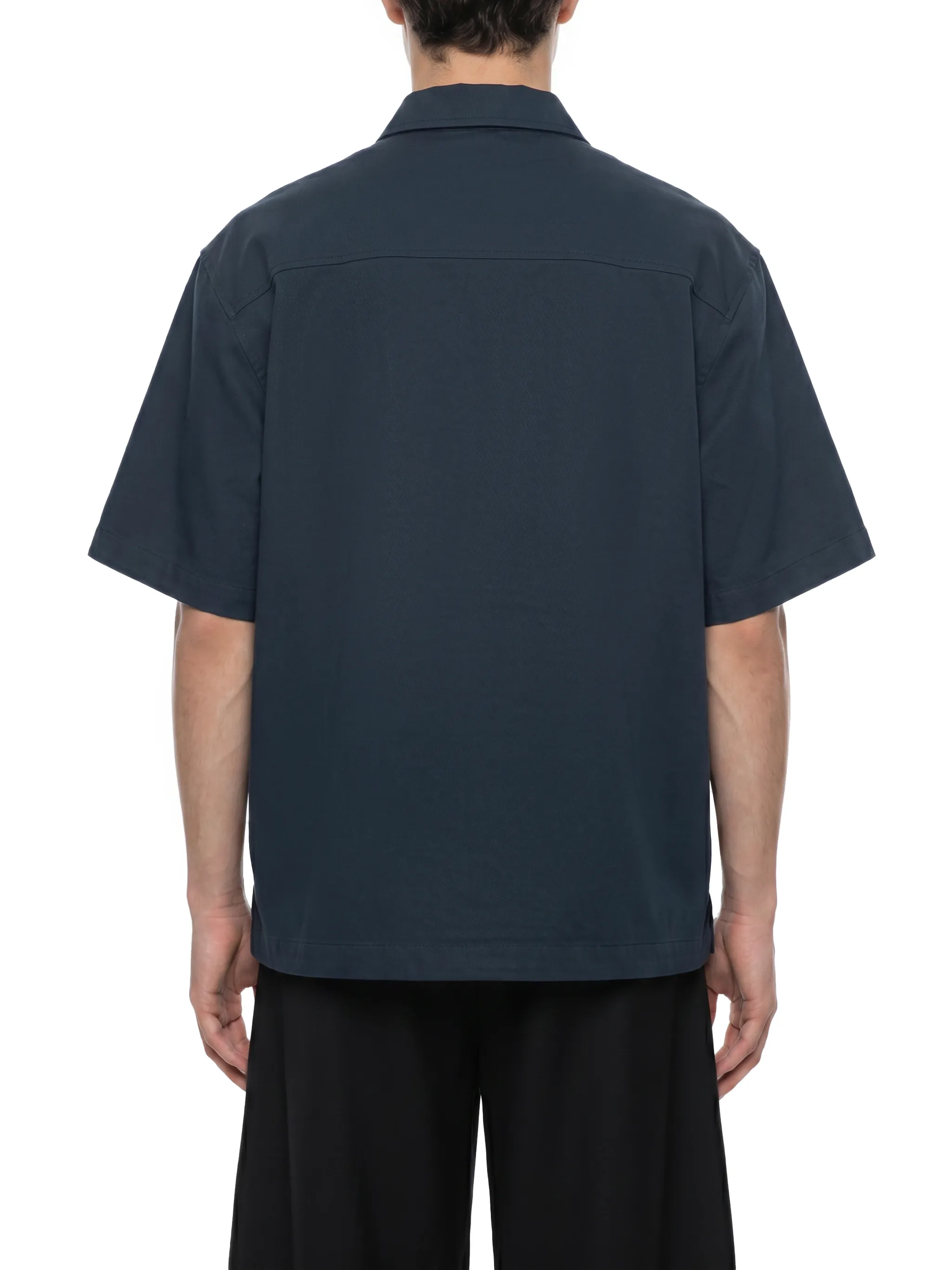 Unisex Boxy Patch Pocket Short Sleeve Shirt
