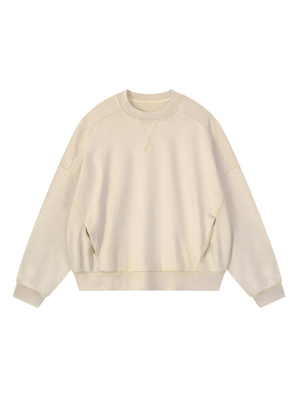 Unisex Mineral Wash Boxy Sweatshirt