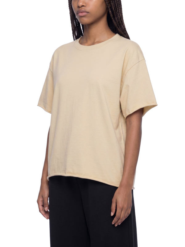 Unisex Boxy Raw Edge T-Shirt