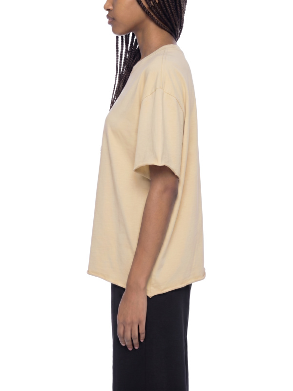 Unisex Boxy Raw Edge T-Shirt