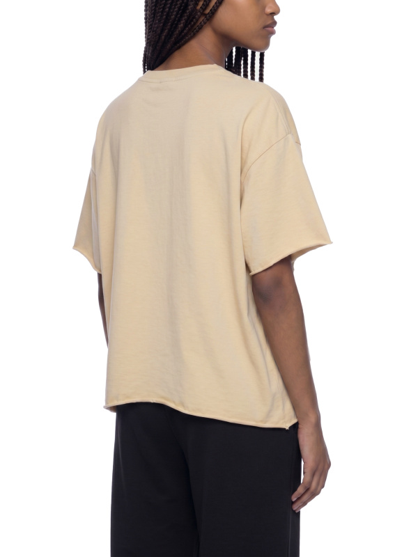 Unisex Boxy Raw Edge T-Shirt