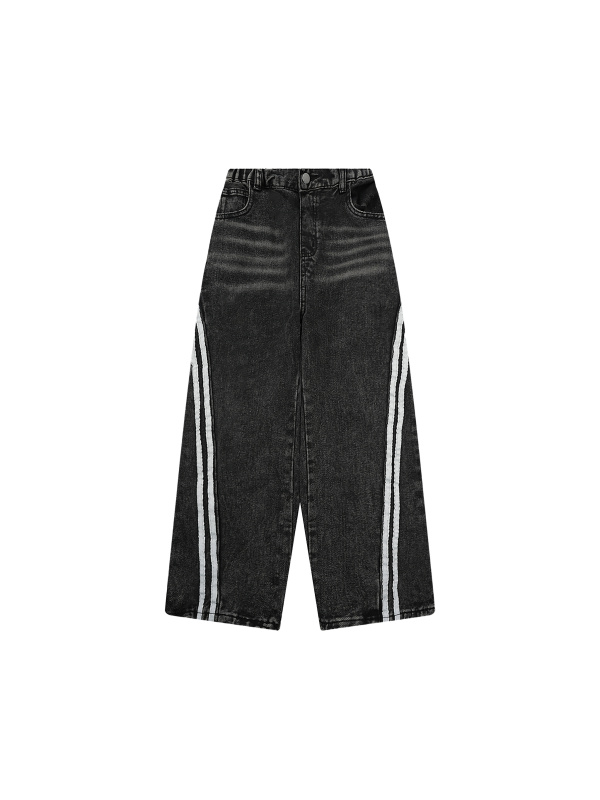 Kid’s Vintage Wash Side Stripe Jeans