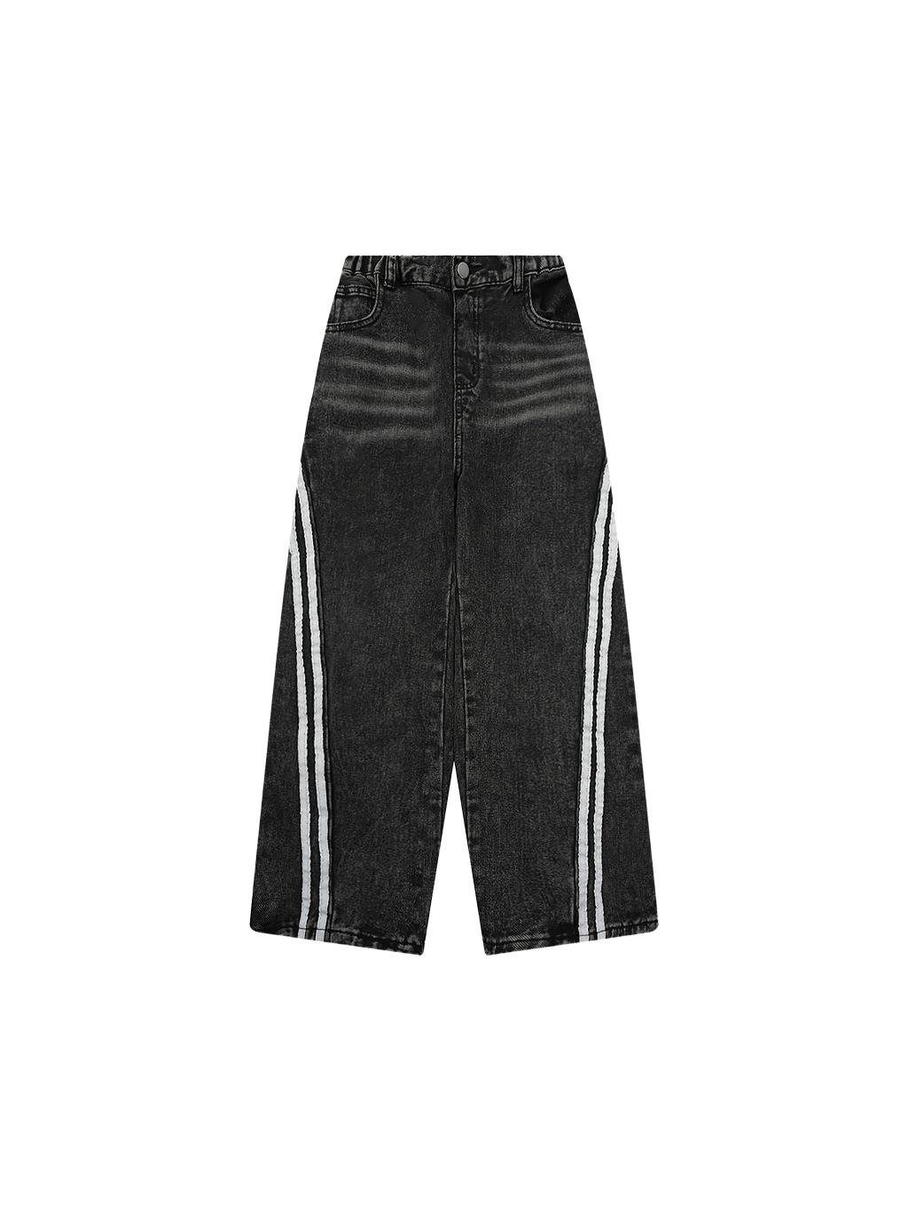 Kid’s Vintage Wash Side Stripe Jeans - Main Image