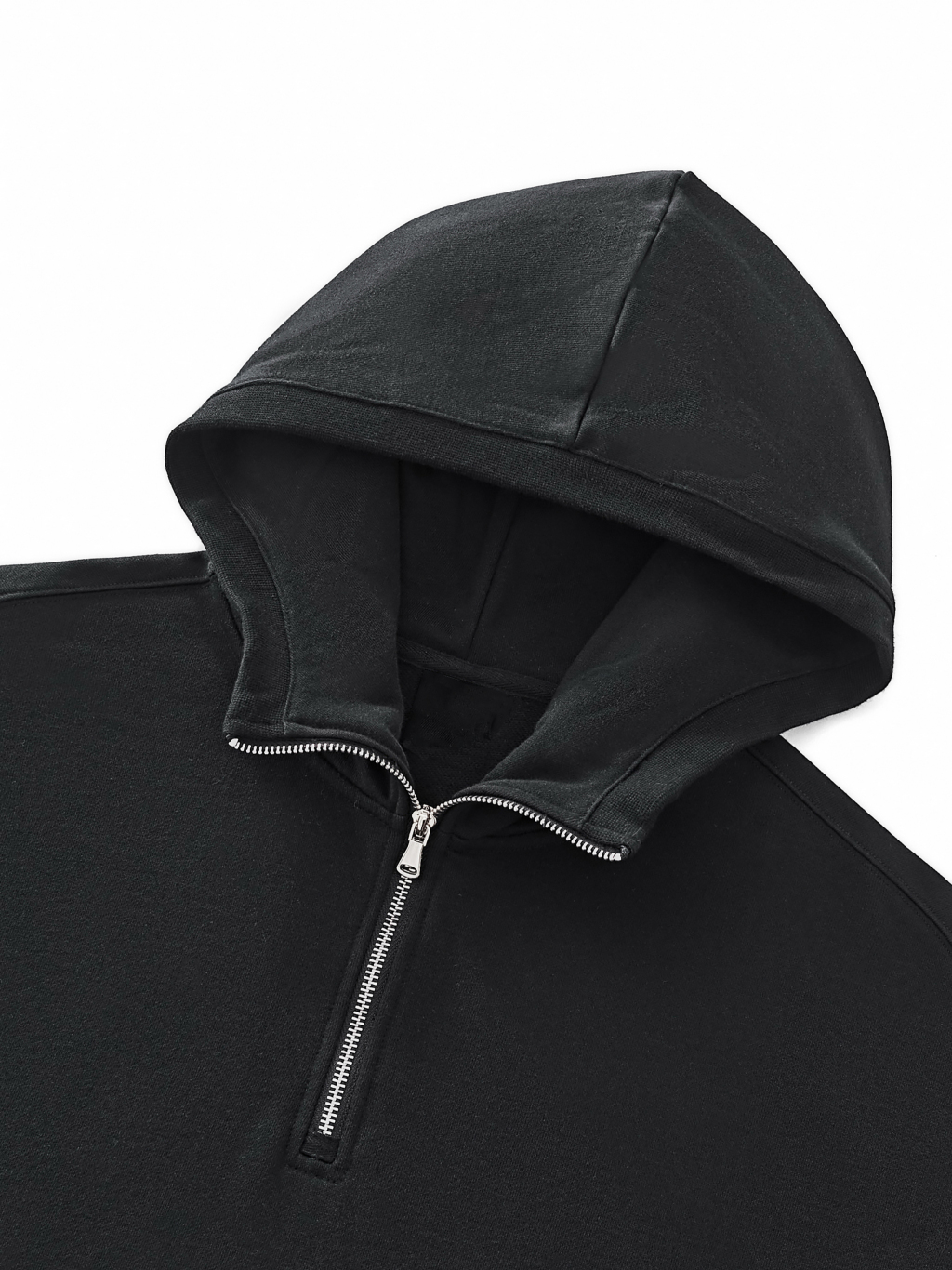 Big Hood Half-Zip Fleece Hoodie #RW0012 | TAPSTITCH-8