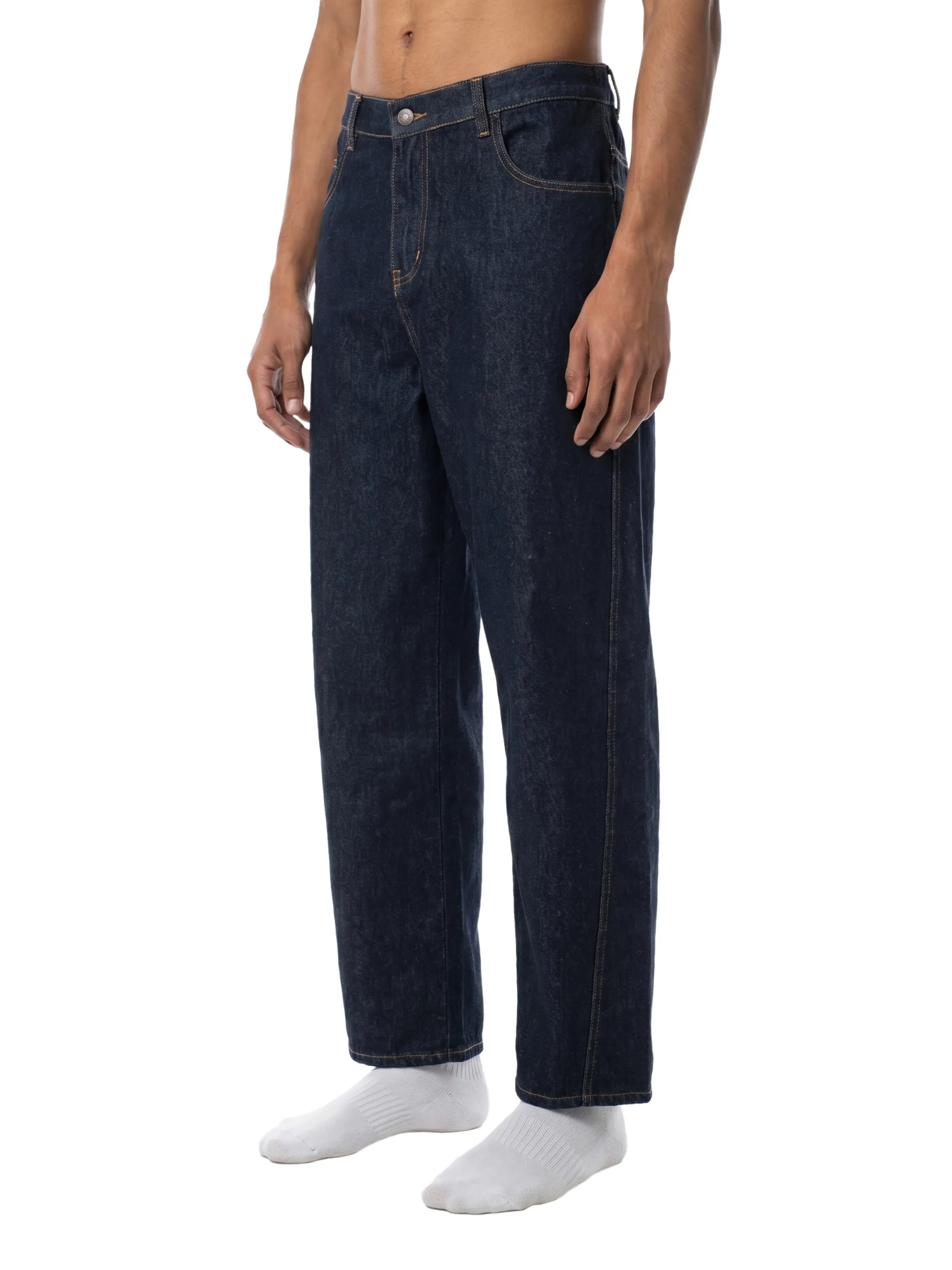 Men's Vintage Wash Barrel Leg Jeans