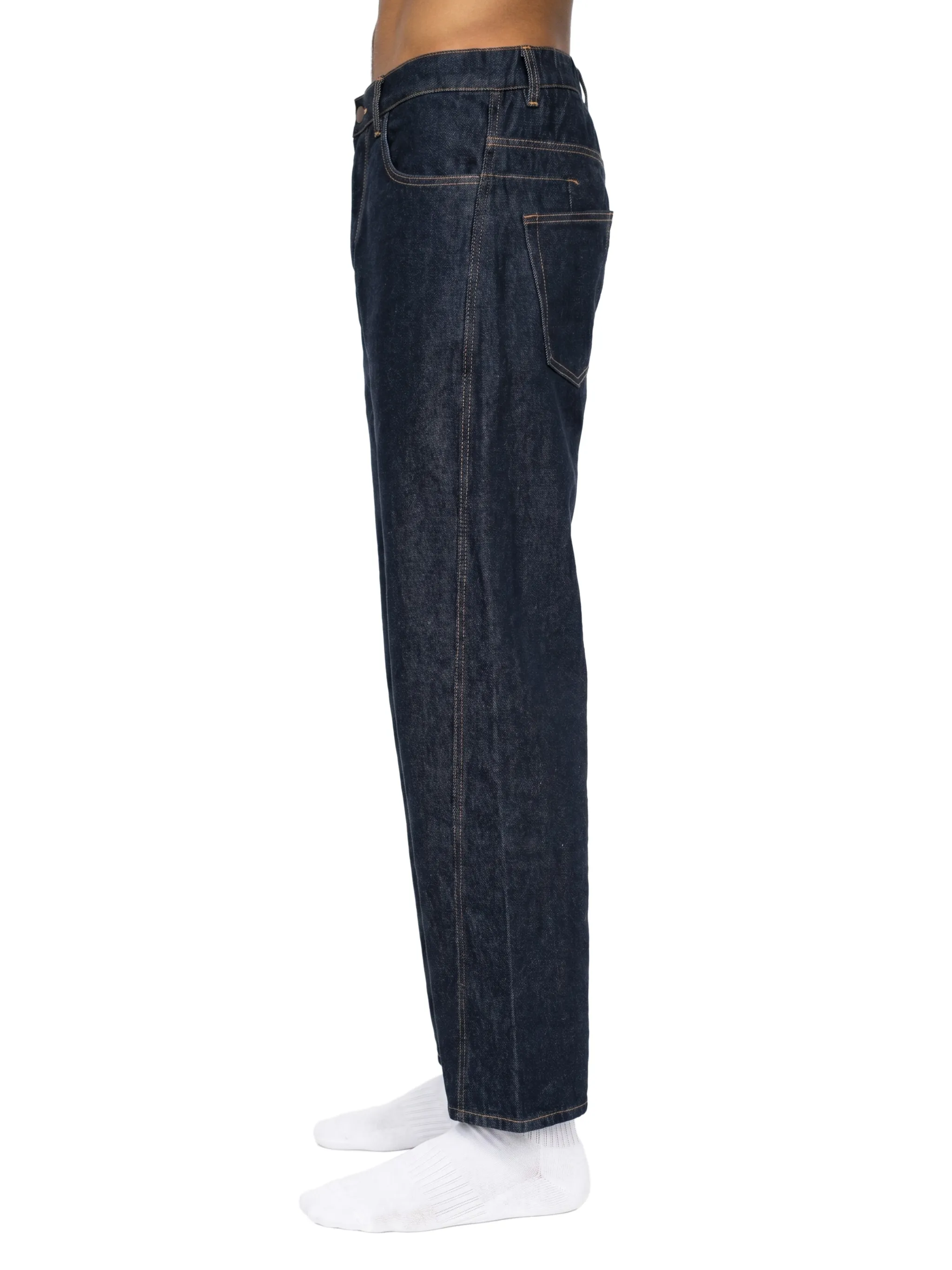 Men's Vintage Wash Barrel Leg Jeans
