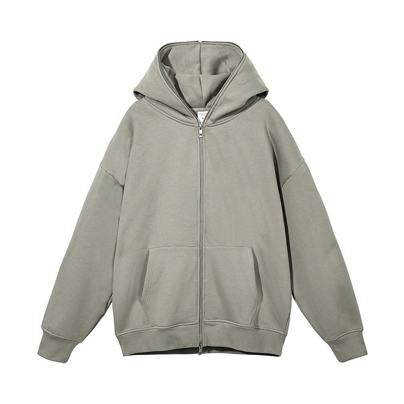 Streetwear Unisex Full Zip Fleece Hoodie - Print On Demand - Print On Demand | HugePOD-2