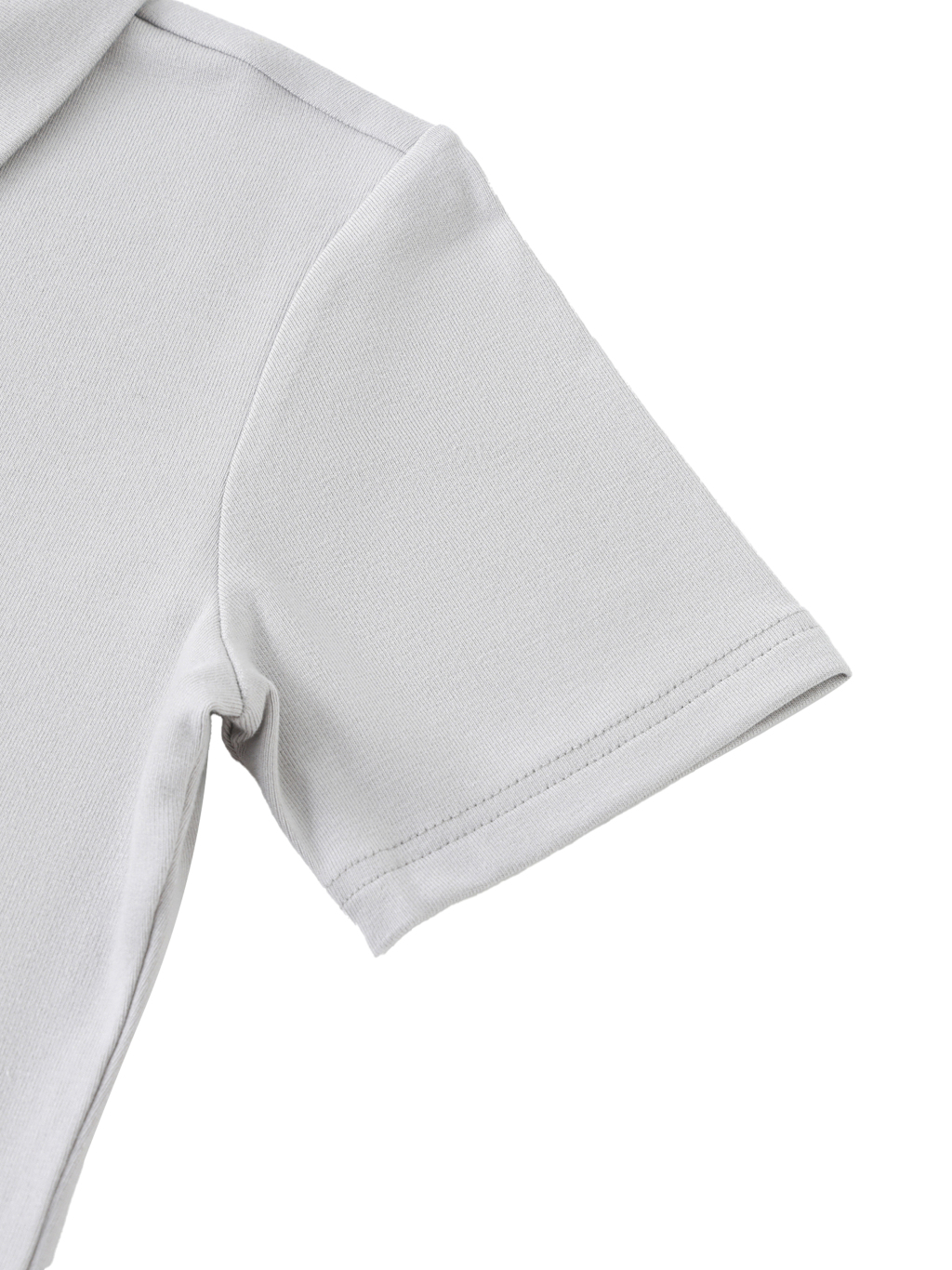 Bodycon Short Sleeve Polo Shirt #PL0008 | TAPSTITCH-4