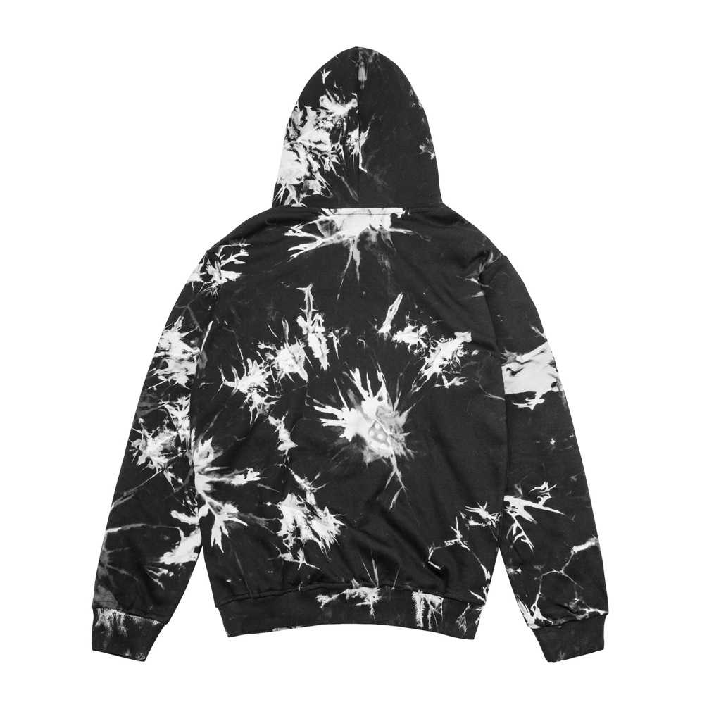Streetwear Unisex Marble Tie-Dye Hoodie - Print On Demand | HugePOD-2
