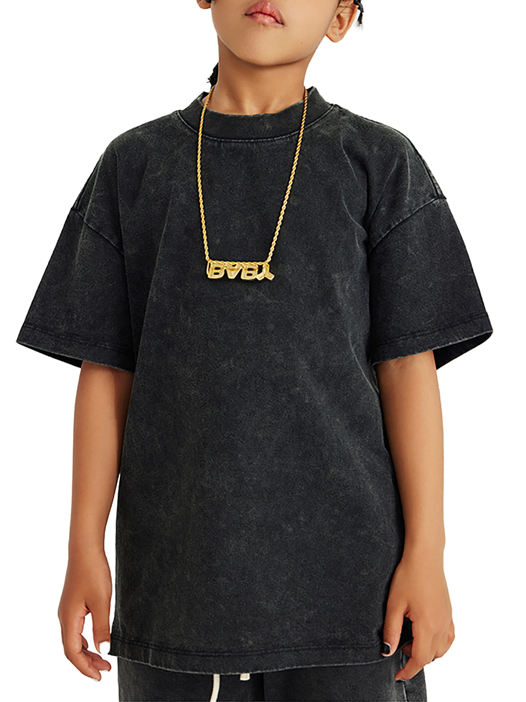 Streetwear Kids American Vintage Washed 100% Cotton T-Shirt - Print On Demand | HugePOD-6